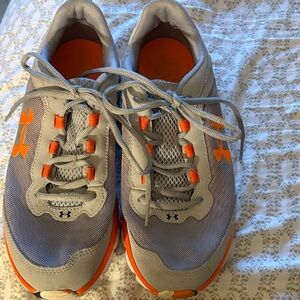 Under Armour Kids' Sneakers in Gray and Orange